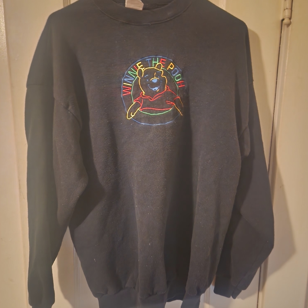 XLarge Black Winnie The Pooh Sweatshirt